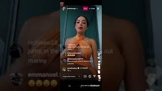 MALU TREVEJO On IG live NIPPLES SHOWS - ToMuchBOOTY