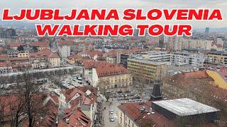 Ljubljana, Slovenia Walking Tour (4k Ultra HD 60fps)