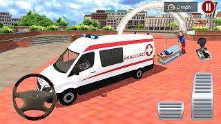 Direksiyonlu Ambulans oyunu 3D #25 American Ambulance Simulator - Ambulans oyunları Android Gameplay