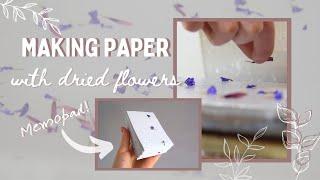 Flower paper! | recycling paper at home