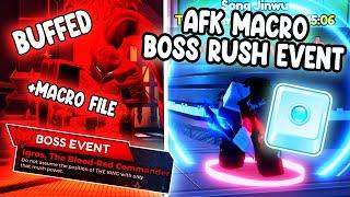 How To Macro Buffed Boss Rush AFK - Updated (+Macro File) Auto Farm  Anime Vanguard Roblox