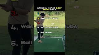 Ranking Worst Golf Swing Fails #golf #ranking #fail