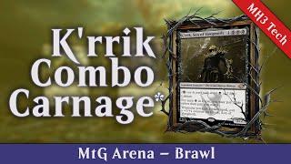 Defeating Nadu with K'rrik, Son of Yawgmoth combos and removal