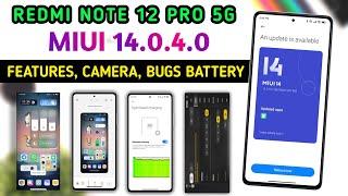 Redmi Note 12 Pro 5G New Update | Redmi Note 12 Pro Miui 14.0.4.0 Stable Update Full Chargelog