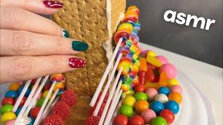 ASMR * Tap/Scratching on my Gingerbread House!