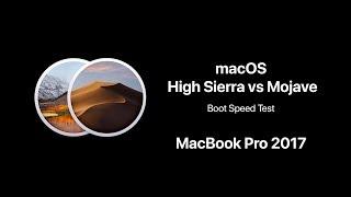 macOS High Sierra vs Mojave Boot Speed Test