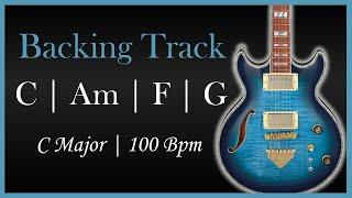 C Major Backing Track | Pop Rock | 100 Bpm