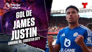 Justin empata con un golazo - Arsenal vs. Leicester City | Premier League | Telemundo Deportes