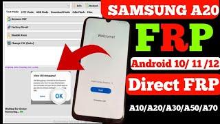 Samsung A20 Frp Bypass Android 11 / SamFw Frp Tool