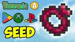 Terraria how to get BAND OF REGENERATION fast (SEED for 1.4.4.9.5) [Android, XBOX One, PS 4, Switch]