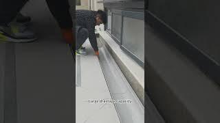 Convenient installation of courtyard drainage ditch and quick cleaning