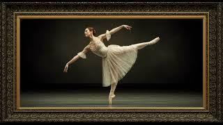 Gold Framed Ballerina: Frame TV Art | Graceful Dance Photography