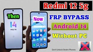 Redmi 12 5g Frp Bypass android 14 | Redmi 125g Google Account Unlock Without PC