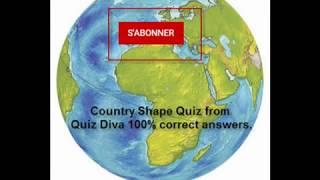 Quiz Diva 100% correct answers Country Shape Quiz 42 answers