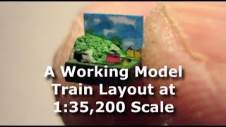 David's Animation Workshop: Smallest Model Train Layout in the World?