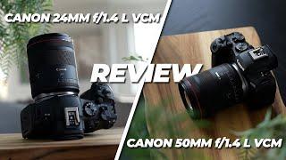 Canon RF 50mm f/1.4 L VCM & RF 24mm f/1.4 L VCM Lenses Review