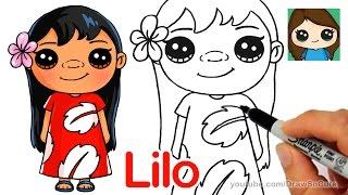 How to Draw Lilo Easy | Disney Lilo and Stitch