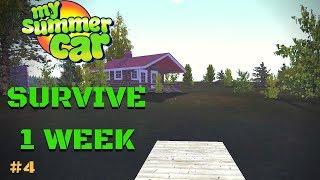 SURVIVE 1 WEEK on the COTTAGE / ISLAND - My Summer Car Test #4