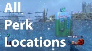 All Perk Locations On Origins - Juggernog, Speed Cola, Random Perk Machines (Black Ops 2 Zombies)