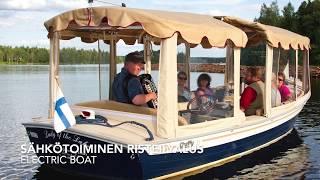 Ecoboat sightseeing cruises in Puumala, lake Saimaa Finland