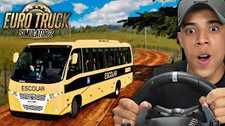 TRABALHANDO COMO MOTORISTA DE ONIBUS ESCOLAR NA ROÇA! - EURO TRUCK SIMULATOR 2