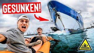 Wir entern verlassenes MEGA-SCHIFF! | Fredo geht im SCHWERÖL baden! (24h Overnighter)