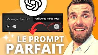 Le meilleur Prompt pour le Mode Vocal ChatGPT (GÉNIAL !)