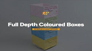 Full Depth Coloured Boxes by Nuplas Apiarist Supplies