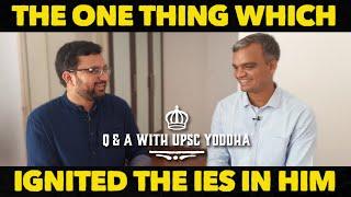 वो बात जिसने खुद पर भरोसा करना सिखाया ! IES CHANDAN KUMAR AIR 3 UPSC IES/ESE WITH IES SAGAR SIR