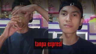 Minum jamu tanpa expresi