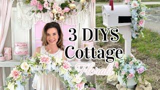 NEW!!! 3 DIY COTTAGE SPRING DECOR CRAFTS~FLORAL GARLANDS + MAILBOX  Olivia's  Romantic Home DIY