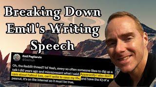 Breaking Down Emil Pagliarulo's Writing Speech