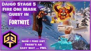 Fortnite Daigo Expertise Quest Stage 5 Eliminate Player Wearing Mask with Fire Oni Easy Complete