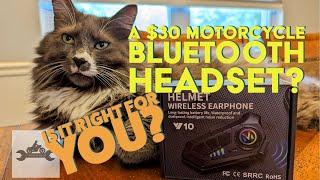 Cheap Bluetooth Headset for Motorcycle Helmet - Under $30!!