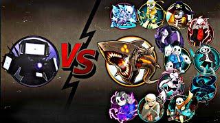 Shadow Fight 2 Titan Tv Man Vs All Legendary Sans & Megalodon | Most Epic Video