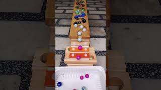 Marble Run ASMR: HABA Wave Slope with Xylophone Melody #shorts #marblerun #amitvlog