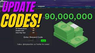 *NEW* UPDATE! CASH* CODES! [LIMITED] Airplane Simulator ROBLOX