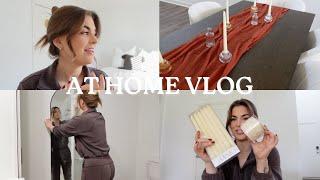 VLOG: the cats are sick, deep cleaning, hosting our first holiday, christmas decorating + fun appt 