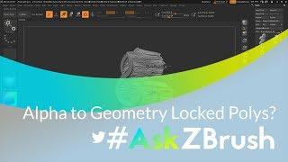 #AskZBrush: “When creating geometry from an alpha some polys of the model will not transform?”