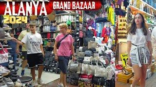 ALANYA GRAND BAZAAR 2024 OCTOBER ALANYA ANTALYA TURKEY ANTALYA MARKET TURKEY TRİP 4K VIDEO