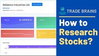 Trade Brains Portal – How to use for Stock Research?