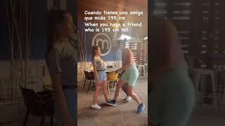 Tall girl saves short guy #tallgirl #shorts