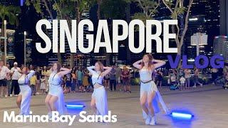 K-Pop Dances | SPECTACULAR Light, Laser & Water Show | Marina Bay Sands | Singapore Vlog 2024 EP 7