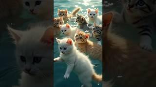 Who said cats hate water? #shorts