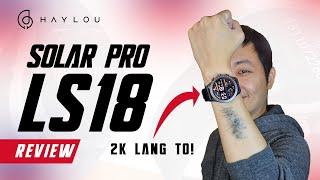 2k lang na smartwatch! Haylou Solar Pro / LS18 Review [Eng Subs] (Tagalog)