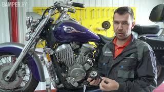 Как заменить масло в мотоцикле? Honda VT750.