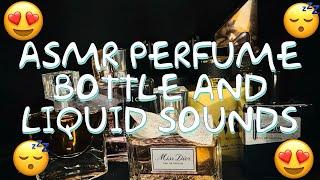 ASMR Perfume bottle and Liquid Sounds- minimal whispering with lots of liquid and tapping sounds