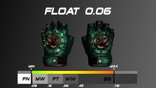 CSGO  Broken Fang Gloves | Jade - Skin wear/float