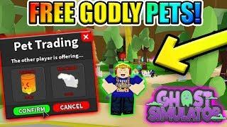 I GOT 2 GODLY PETS FOR FREE!? *CODES* | Roblox Ghost Simulator