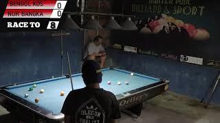 BIG MATCH MONEY GAME ANTAR ATLET||BENDOL KUDUS VS NUR BANGKA 15 BALL RACE TO 8